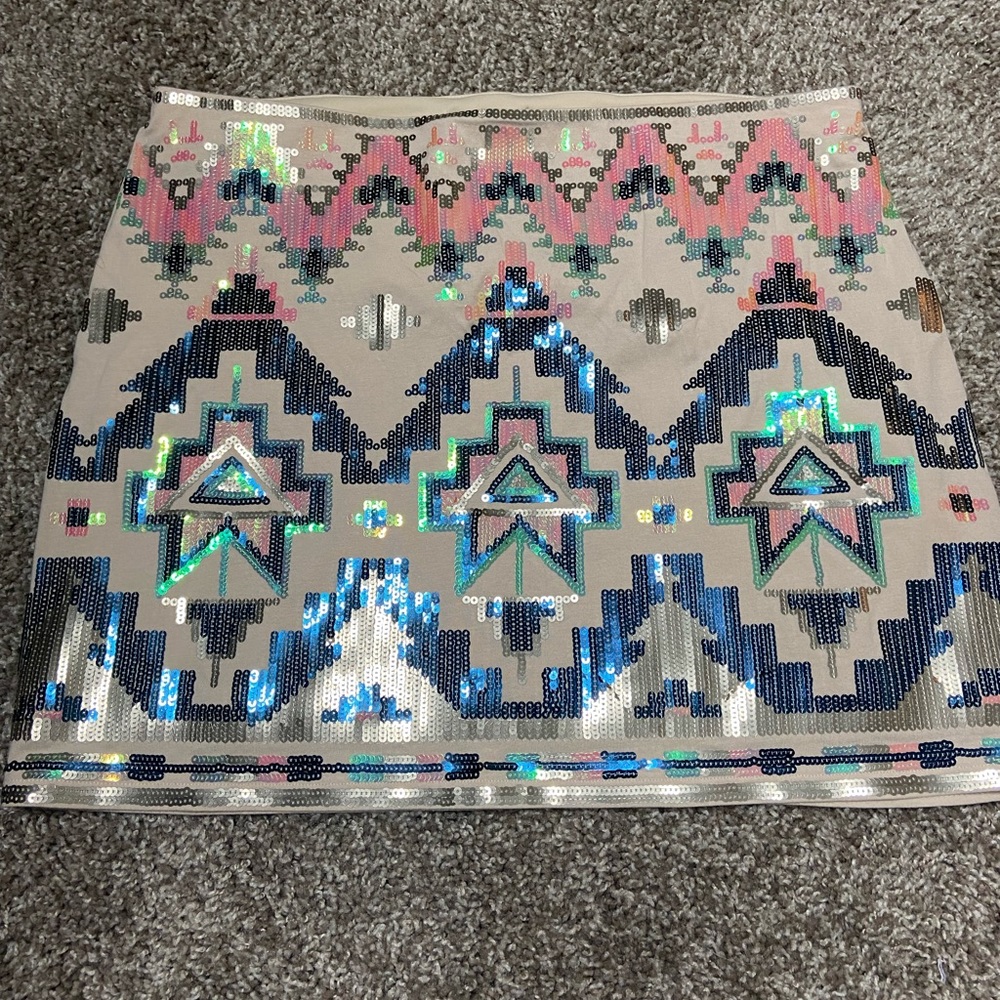 EXPRESS Sequined Mini Skirt